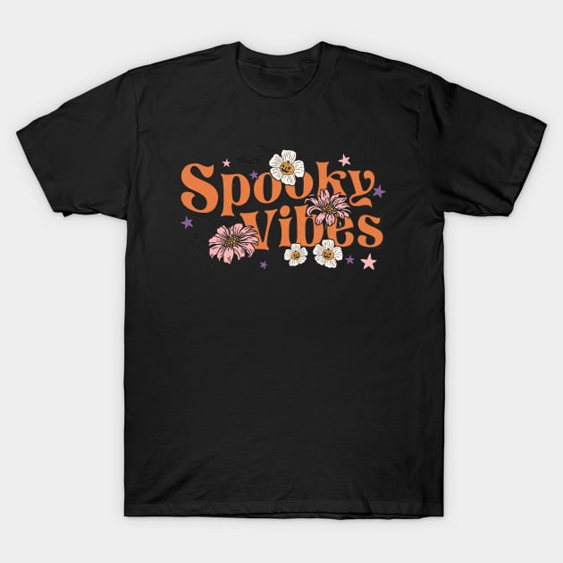 Spooky Vibes Halloween T-Shirt by Myartstor 